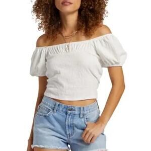 BILLABONG FLIRT ON KNIT OFF THE SHOULD‎ TOP SIZE LARGE